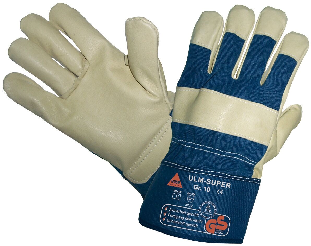 HASE Lederhandschuhe Gr. 10 ULM-Super 205200