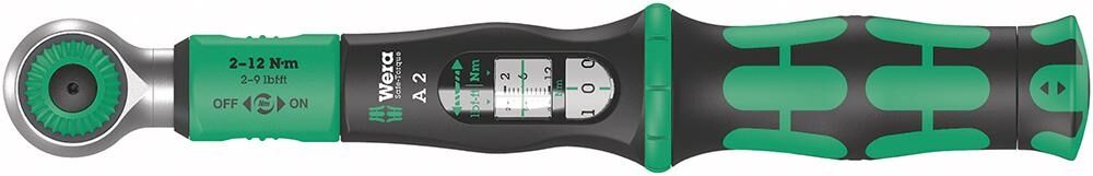WERA Drehmomentschlüssel 1/4" sechskant 2-12Nm SafeTorque