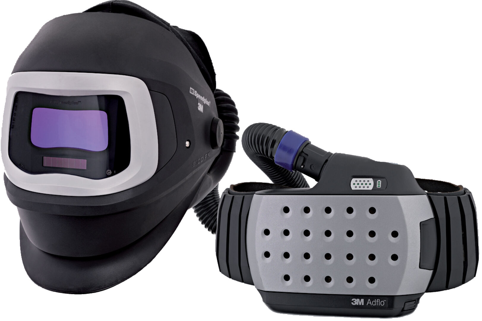 3M Hochleistungs-Schweißmaske Speedglas mit Adflo G5-01 ohne Schweißfilter