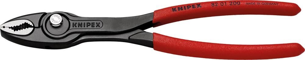 KNIPEX Frontgreifzange 200mm TwinGrip Kunststoff überzogen atramentiert 82 01 200