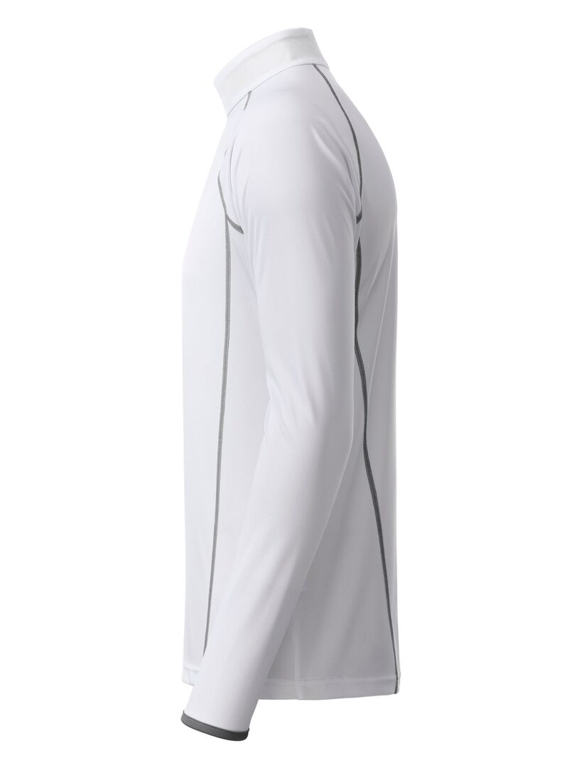 JAMES & NICHOLSON JN Men's Sports Shirt Longsleeve JN498 white/silver Größe XXL