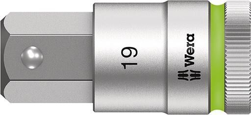 WERA Schraubendrehereinsatz 1/2" 19x60mm sechskant Haltefunktion
