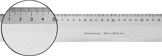 FORMAT Leichtmetall-Maßstab 600mm