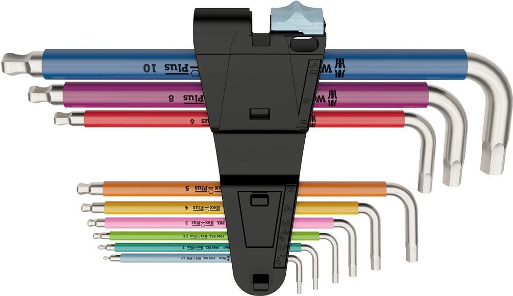 WERA Winkelschraubendreher- Set Multicolor rostfrei 9-teilig