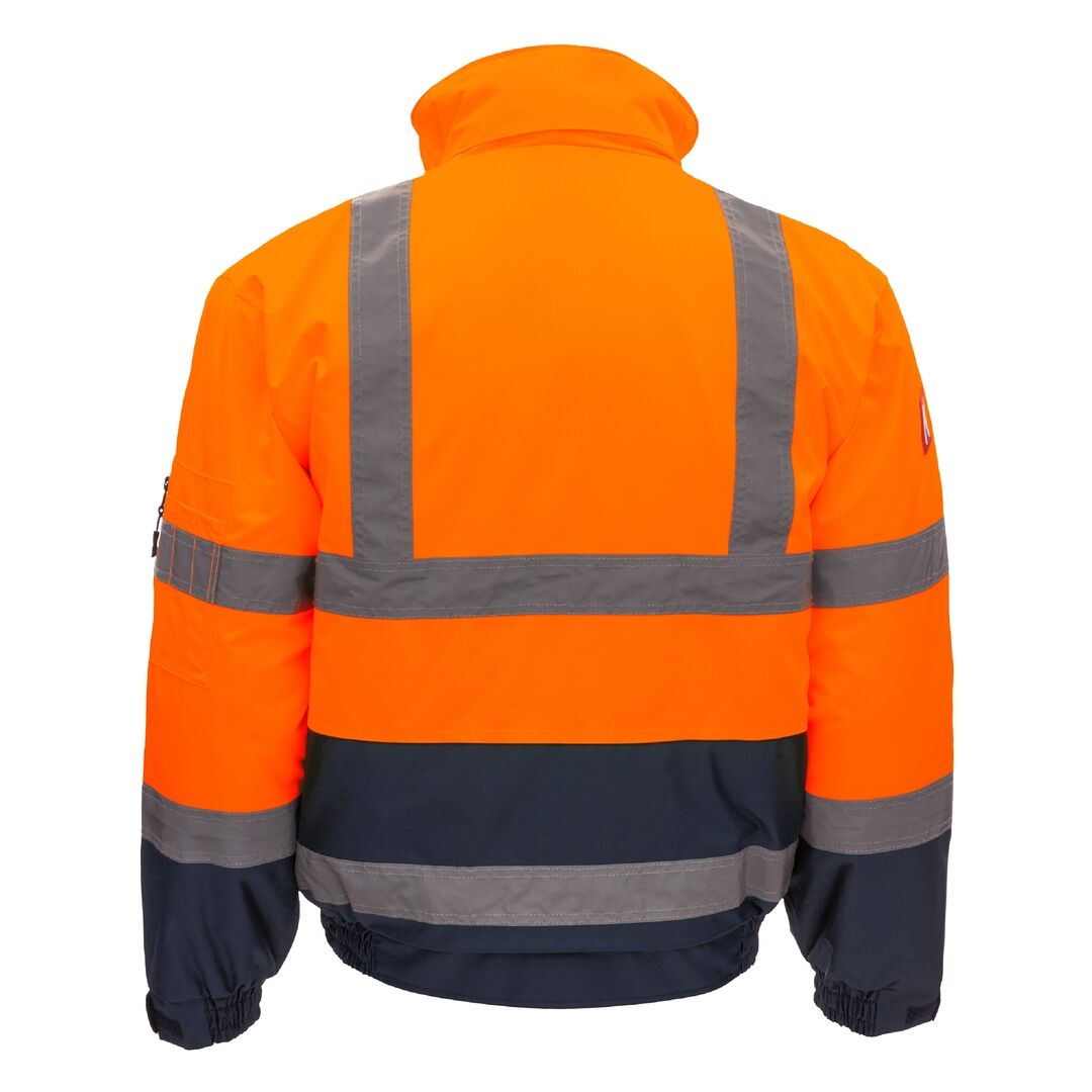 NITRAS Warnschutz Pilotenjacke MOTION TEX VIZ Gr. XXL orange/blau 7142