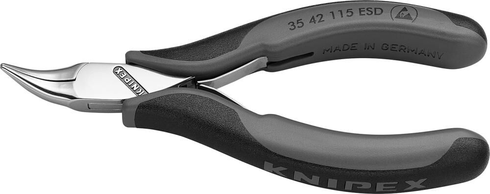 KNIPEX Elektronik-Greifzange ESD 115mm Mehrkomponenten-Hülle 35 42 115 ESD