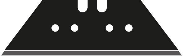 LUTZ Trapezklinge a 10St. Black 0,65mm