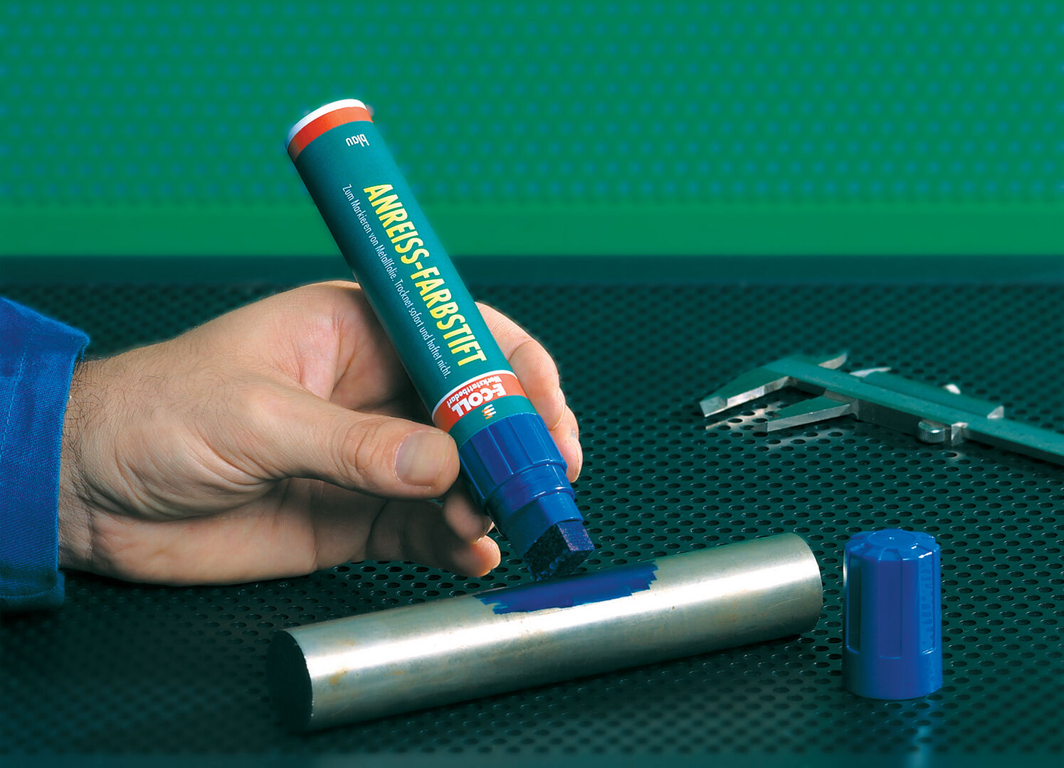 E-COLL Anreiß-Farbstift blau Streichstift