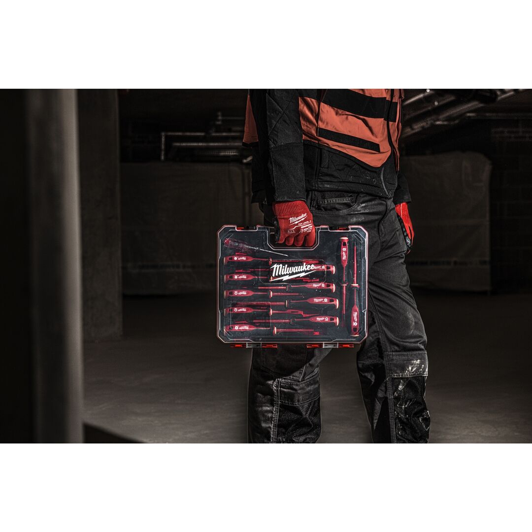 MILWAUKEE Schraubendreher Set VDE SL/PH/PZ/Spannungsprüfer 7-teilig Tri-Lobe