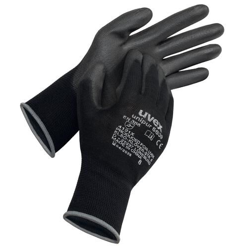 UVEX Montagehandschuhe unipur 6639 Gr. 9 PU schwarz 6024.8