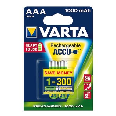 VARTA Akku Longlife 56703101402 AAA Micro HR03 1,2V 2St./Pack.