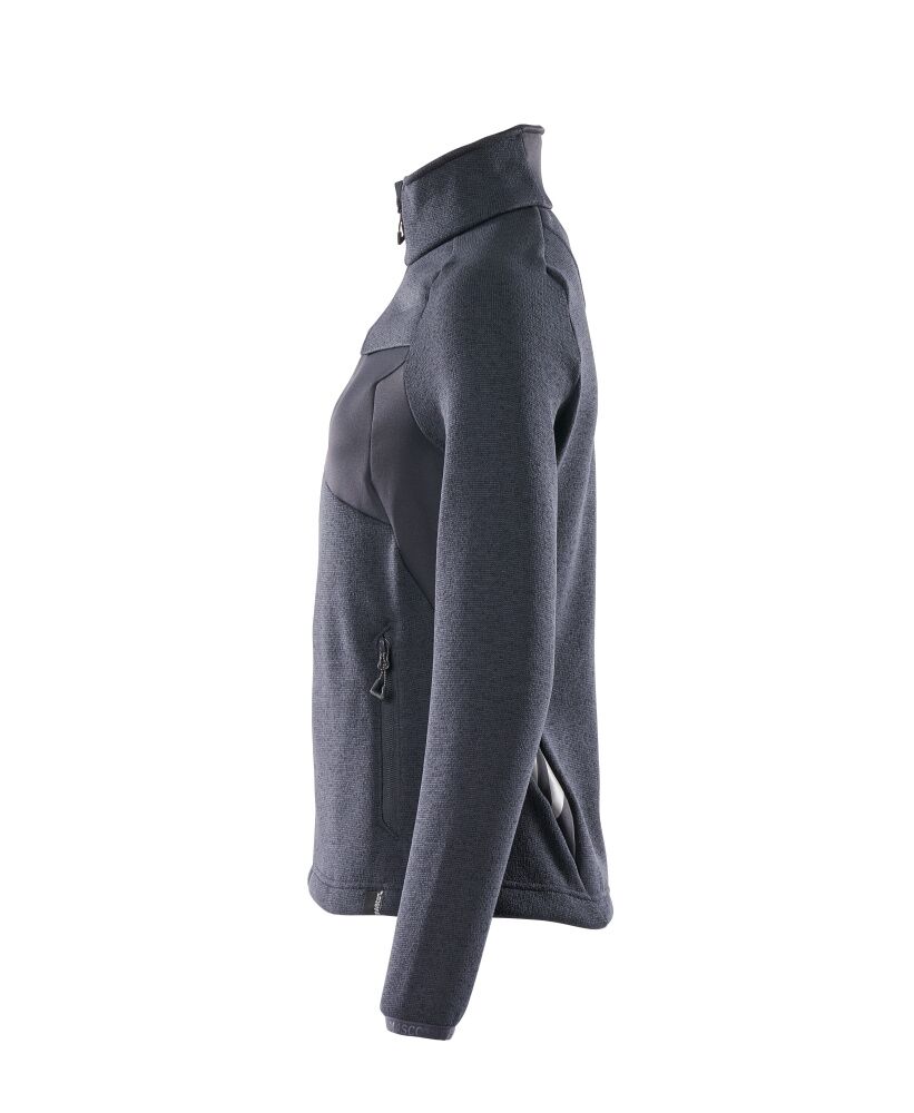 MASCOT Strick-Pullover Accelerate Damen Gr. L mit Reißverschluss schwarzblau 18155-951