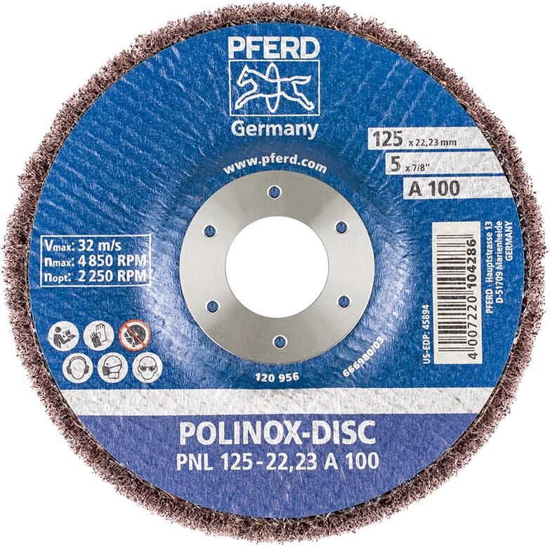PFERD POLINOX-Schleifdisc 125x22,23mm A 280