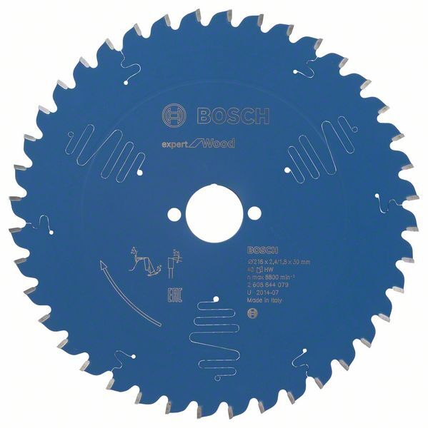 BOSCH Kreissägeblatt Expert for Wood 216x30x2,4/1,8mm 40 Z