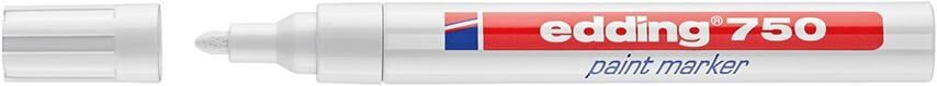 EDDING Lackmarker 750 4-750049 2-4mm Rundspitze permanent weiß