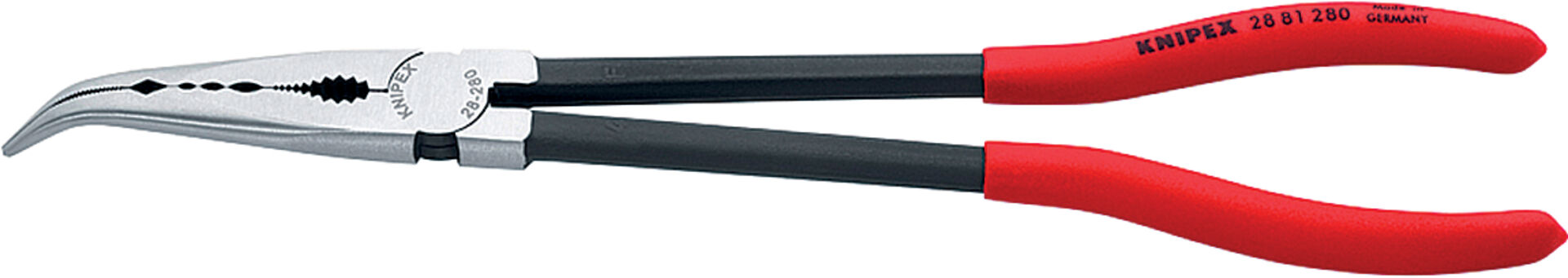 KNIPEX 28 81 280 Montierzange mit Querprofilen schwarz atramentiert 280mm