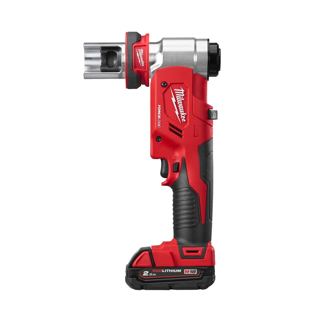 MILWAUKEE Akku-Lochstanzer M18HKP-201CA 1x2,0Ah Ladegerät Zubehör Set