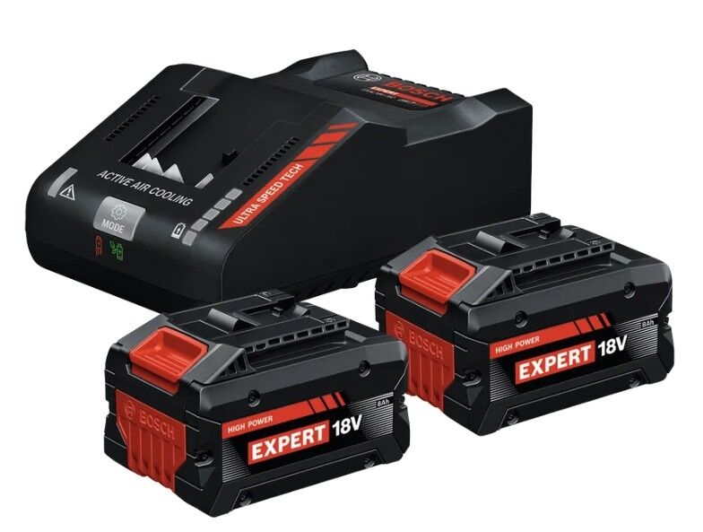 BOSCH Akku-Starter-Set 18V 2xEXBA 18V-80, EXAL 12V/18V-160