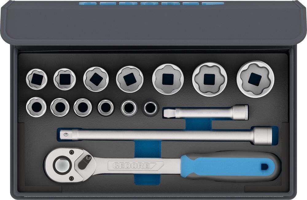 GEDORE Steckschlüsseleinsatz 1/2" Set 16-teilig TC 19-MU-10 3085023