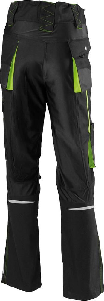 FORTIS Damen-Bundhose 24 schwarz/limegreen Gr. 48