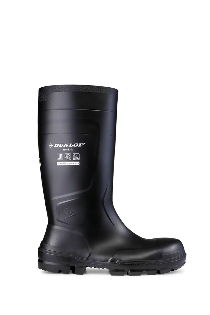 DUNLOP Sicherheitsstiefel Work-It Full Safety S5 Gr. 40 PVC SR schwarz NB2HD01