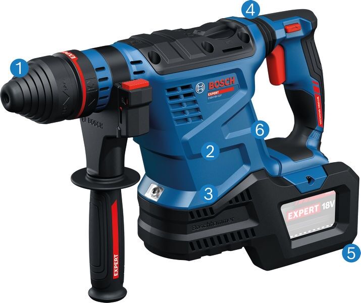 BOSCH Akku-Bohrhammer EXBH18V-32F 2x18V/8,0 Ah, Ladegerät, XL-BOXX
