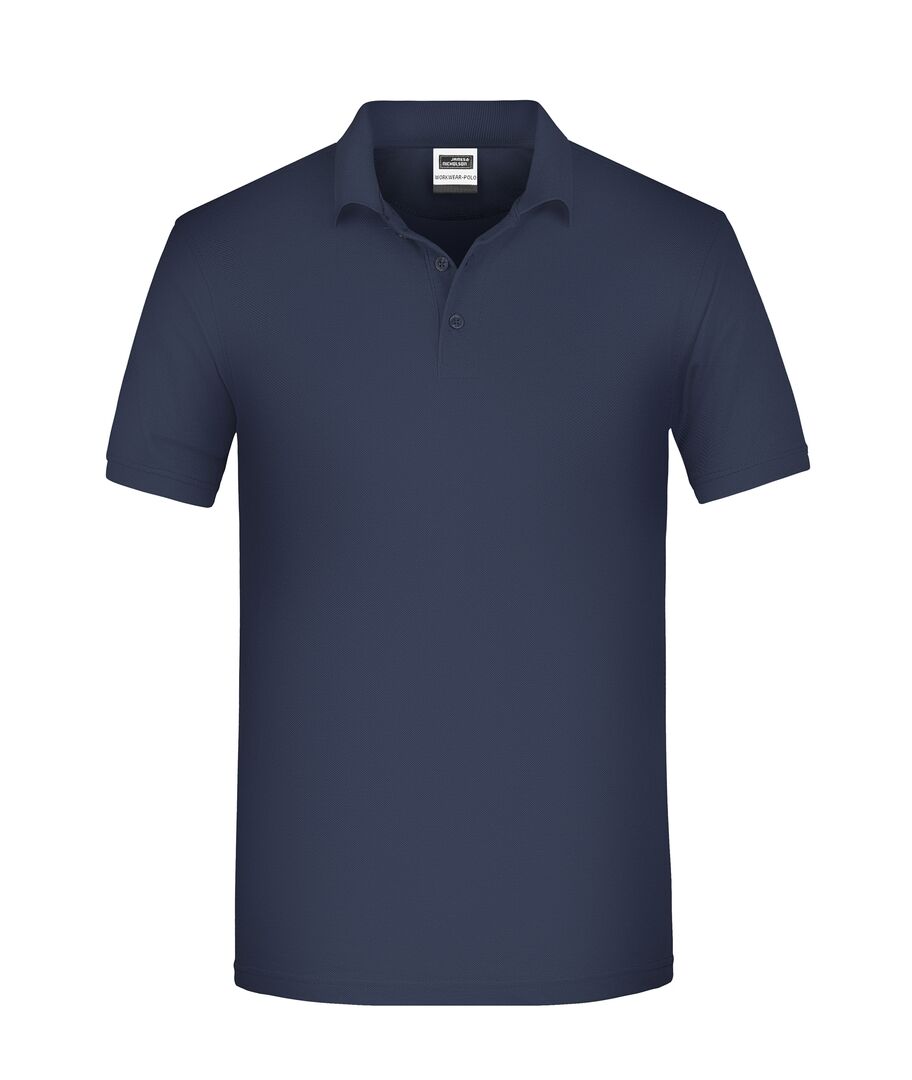 JAMES & NICHOLSON Polo Shirt Gr. L BIO Workwear navy