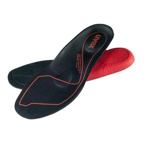 UVEX Einlegesohlen xenova construction Gr. 47 W10 schwarz/rot 9534.7