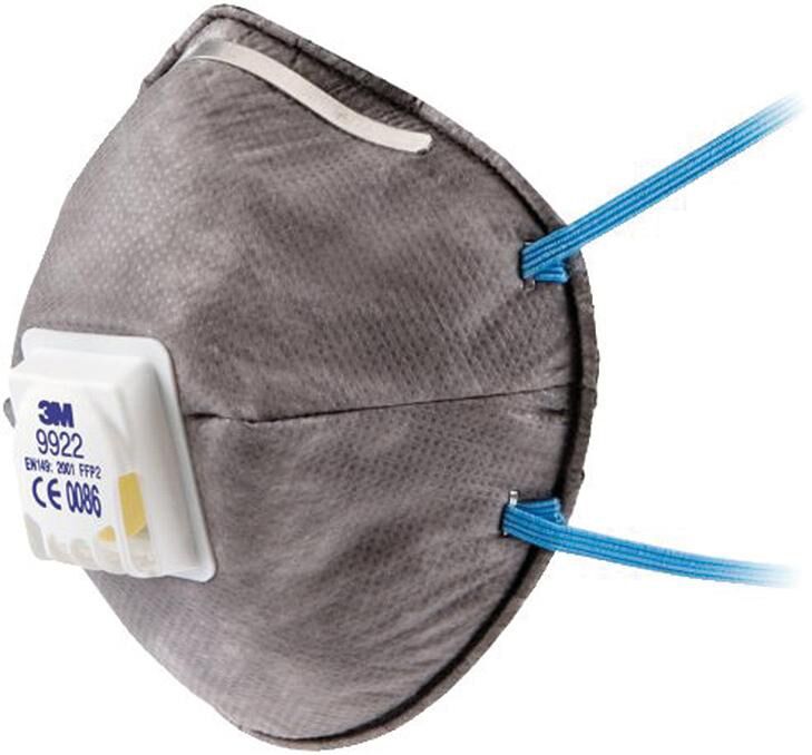 3M Spezialmaske FFP2 Carbon Ventil 9922