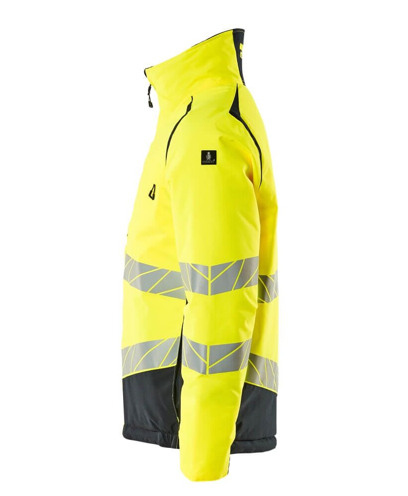 MASCOT Warnschutz Winterjacke Climascout Accelerate Gr. XL hi-vis gelb/blau 19435-231