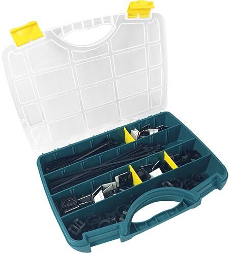 SAPI SAPISELCO Kabelbinder-Sortiment 350-teilig mit Klebesockel