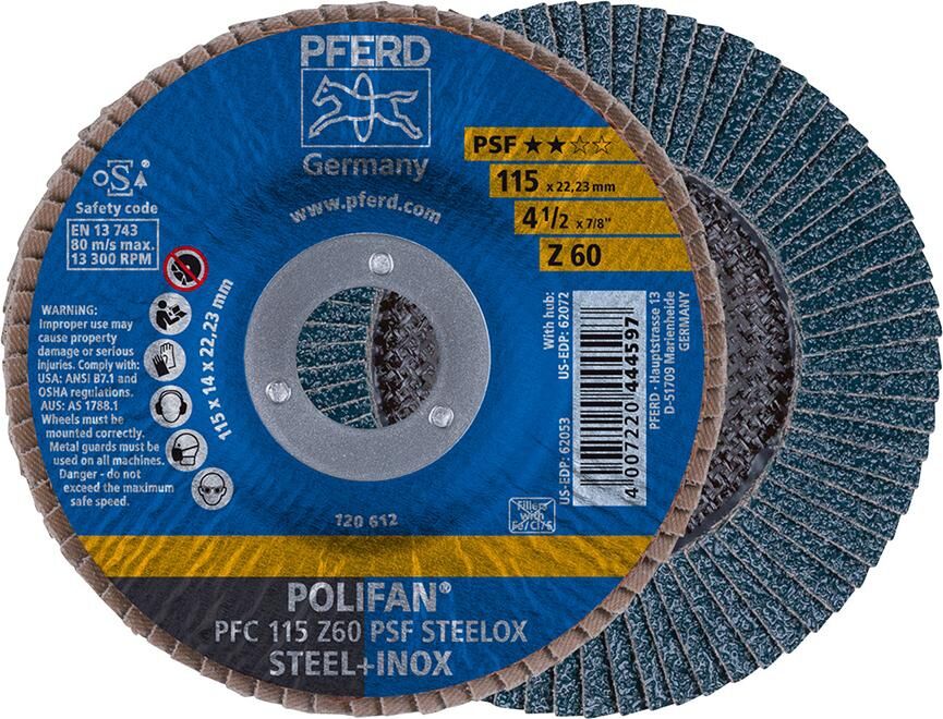PFERD POLIFAN PFC 115-22 Z 60 Plus