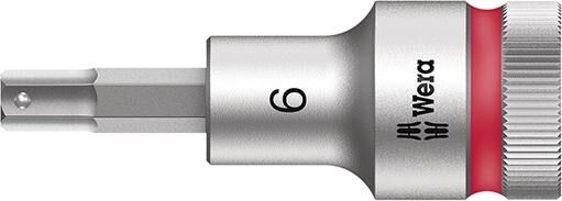 WERA Schraubendrehereinsatz 1/2" 6x60mm sechskant Haltefunktion