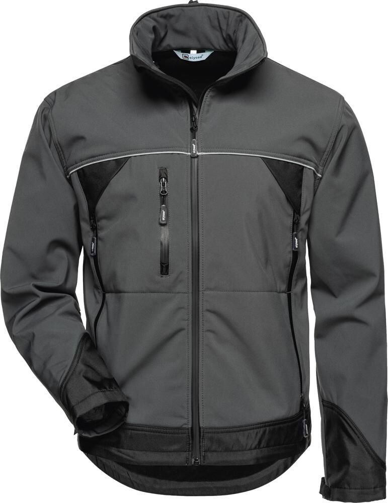 ELYSEE Jacke Beta Softshell Gr. S grau/schwarz