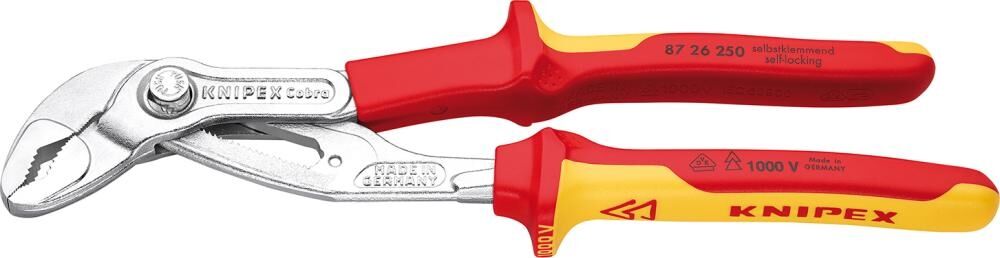 KNIPEX Hightech-Wasserpumpenzange 250mm Cobra verchromt VDE 87 26 250