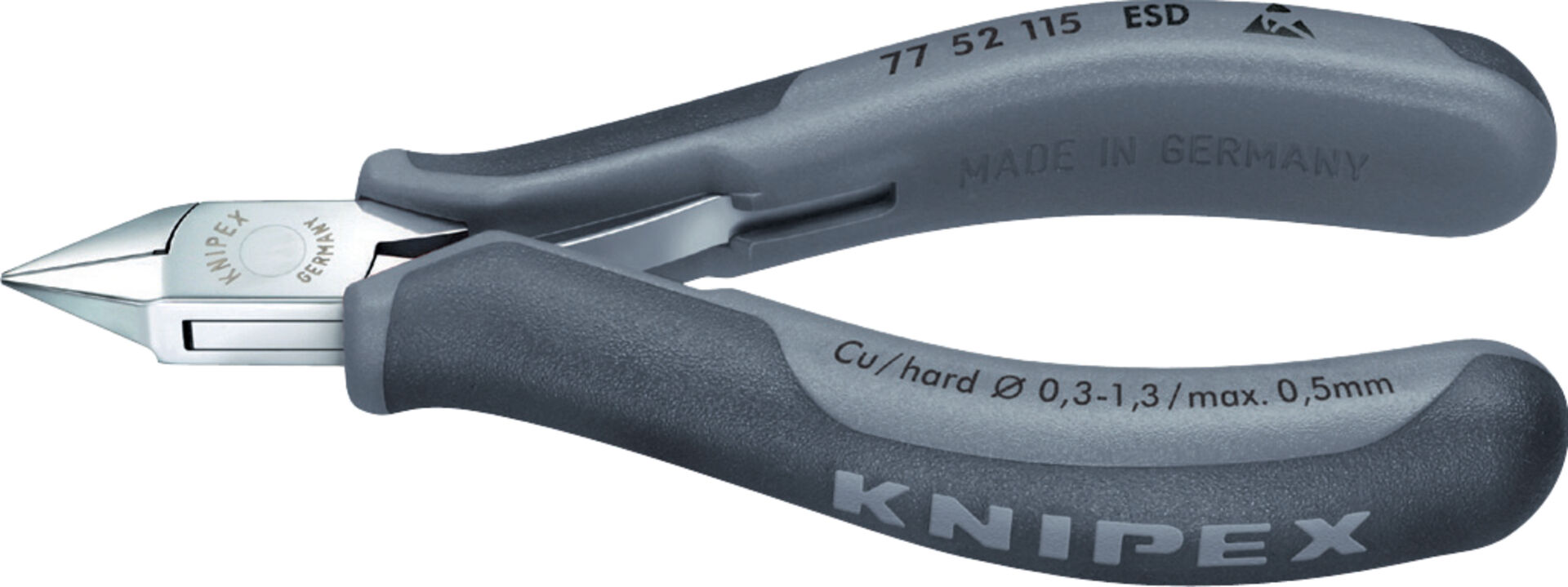 KNIPEX 77 52 115 ESD Elektronik-Seitenschneider ESD mit 115mm