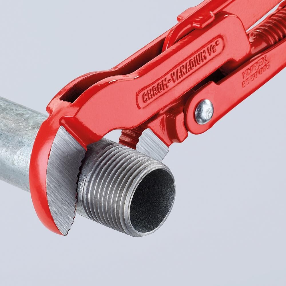 KNIPEX Rohrzange S-Maul 570mm rot pulverbeschichtet 83 30 020