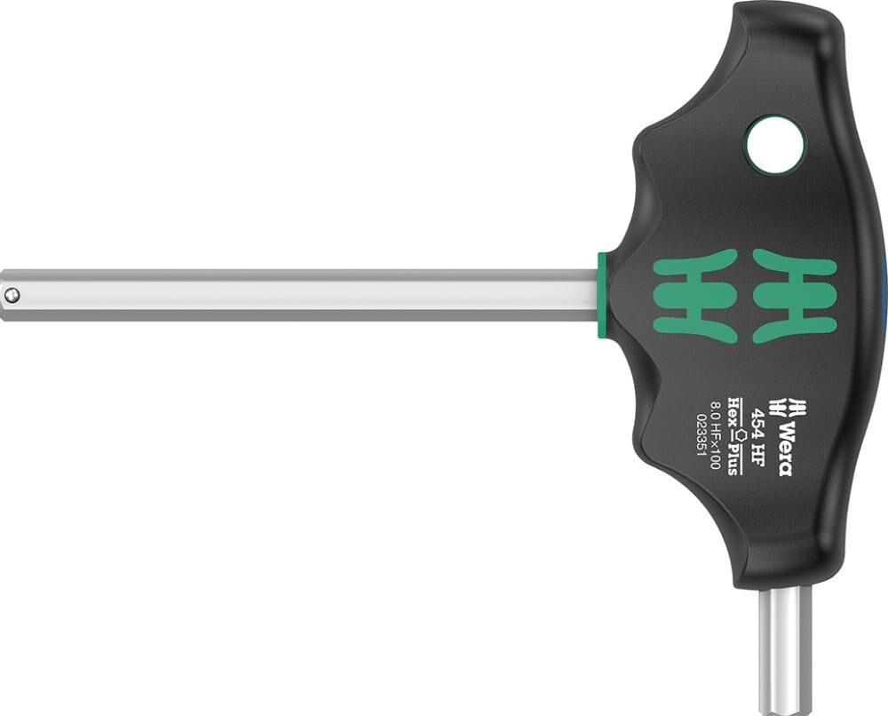 WERA Schraubendreher T-Griff 2x100mm ohne Haltefunktion & Seitenabtrieb