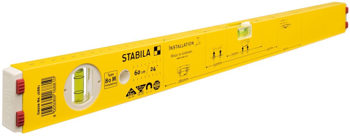 STABILA Wasserwaage Installation 80M 60 cm