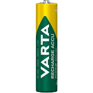 VARTA Akku Micro AAA T398 Phone Power 800mAh 2 Stück 58398101402