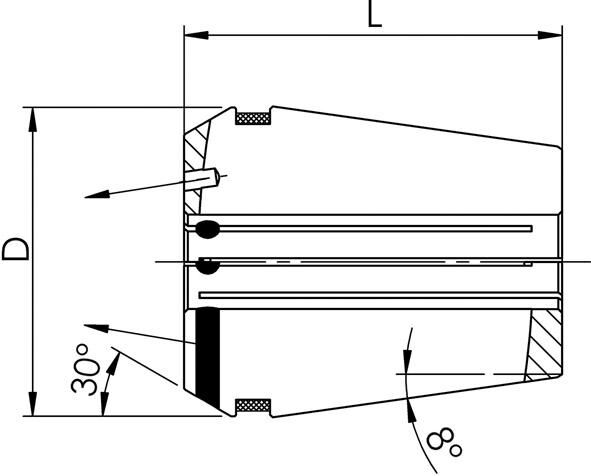 FAHRION Spannzange 12,0mm GERC25HPDD DIN6499B