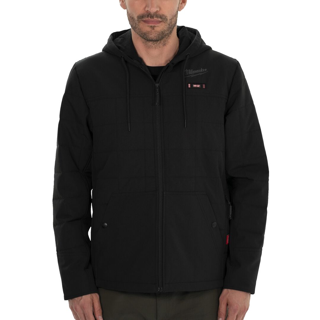 MILWAUKEE Akku-Thermo-Steppjacke Herren M12HPJBL2-0 schwarz XL