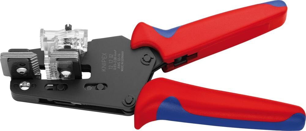 KNIPEX Präzisions-Abisolierzange 195mm Mehrkomponenten-Hülle brüniert 12 12 02