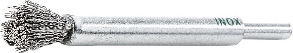 LESSMANN Pinselbürste Edelstahl gewellt 12x20/120x0,3mm