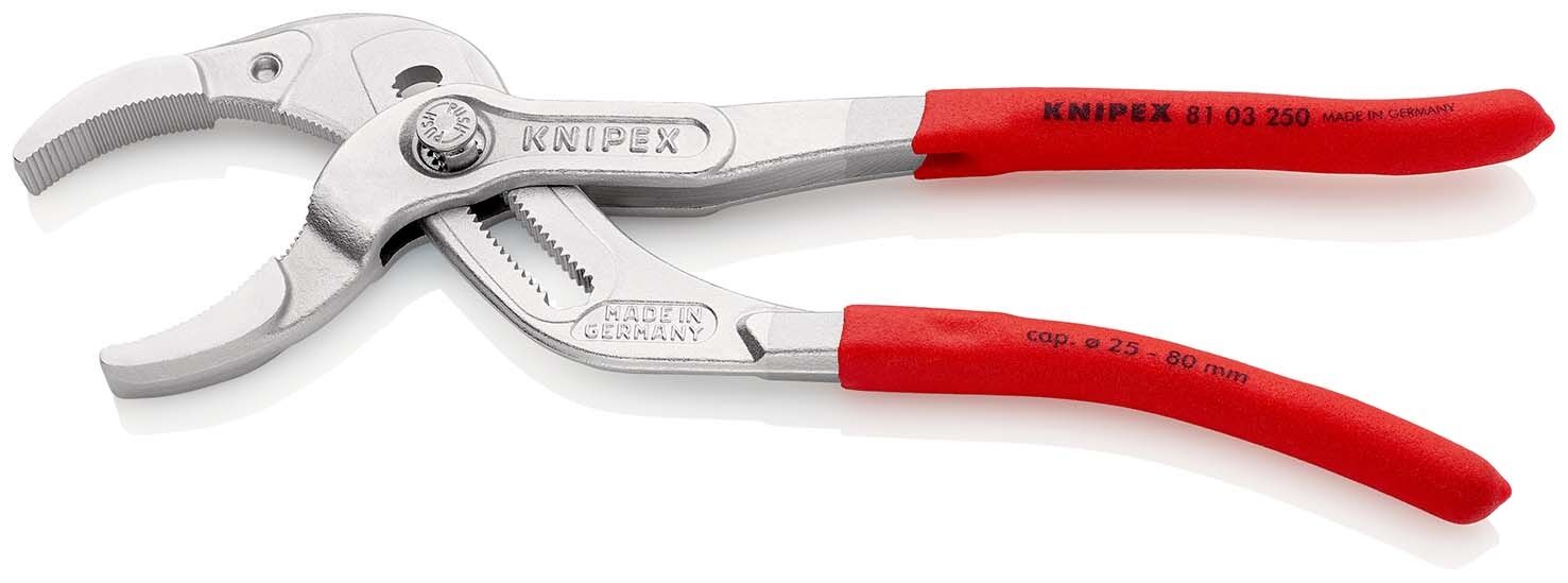 KNIPEX Siphon-& Connectorenzange 250mm SpeedGrip Kunststoff 81 03 250