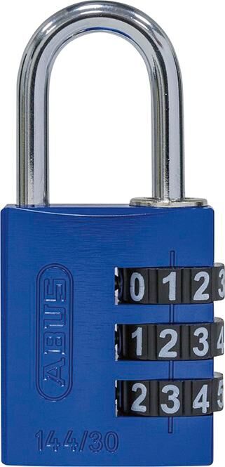 ABUS Zahlen-Hangschloss 144/30 blau Lock-Tag