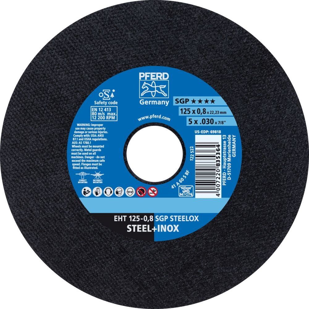 PFERD Trennscheibe A60SSGP INOX 125x0,8mm EHT