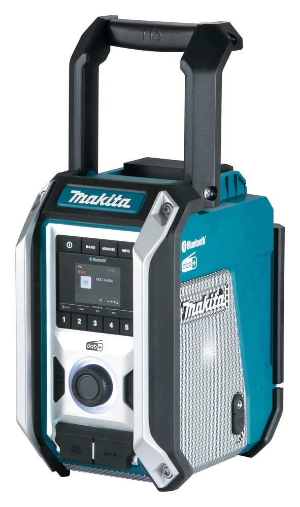 MAKITA Akku-Baustellenradio DMR 115B DAB+ AUX USB BT Subwoofer