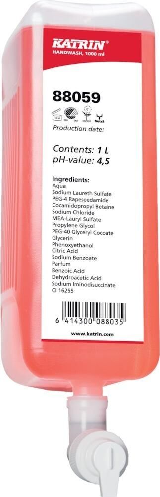 KATRIN Handwaschseide Pure Neutral 6x1L inkl. Pumpe