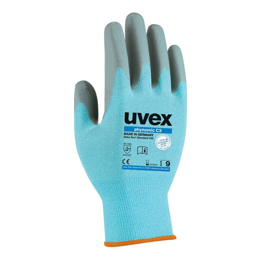 UVEX Schnittsch-Handschuh phynomic C3 /B Gr. 10 Schaumbesch. blau/gr 6008.0